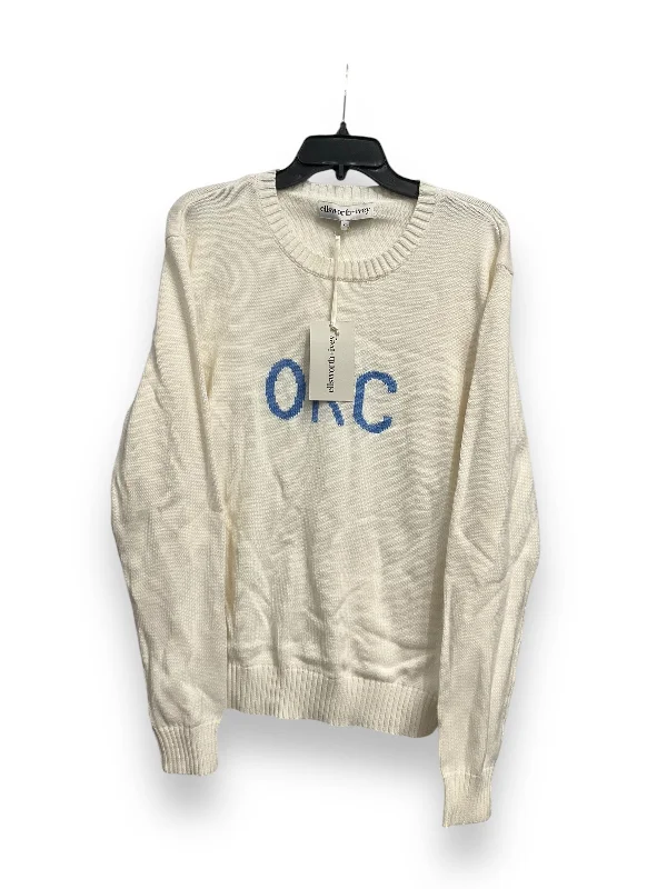 Sweater By Cmb In Cream, Size: Xl