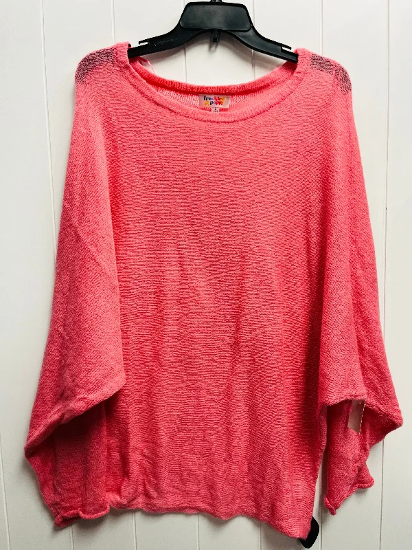 Sweater By FRECKELED POPPY In Coral, Size: L