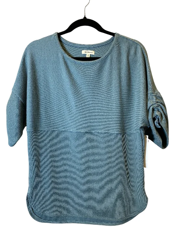 Sweater Short Sleeve By Max Studio In Blue, Size: Xs