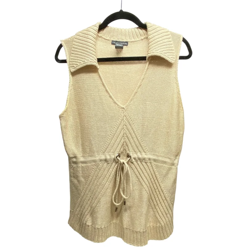 Sweater By Chelsea And Theodore In Beige, Size: L