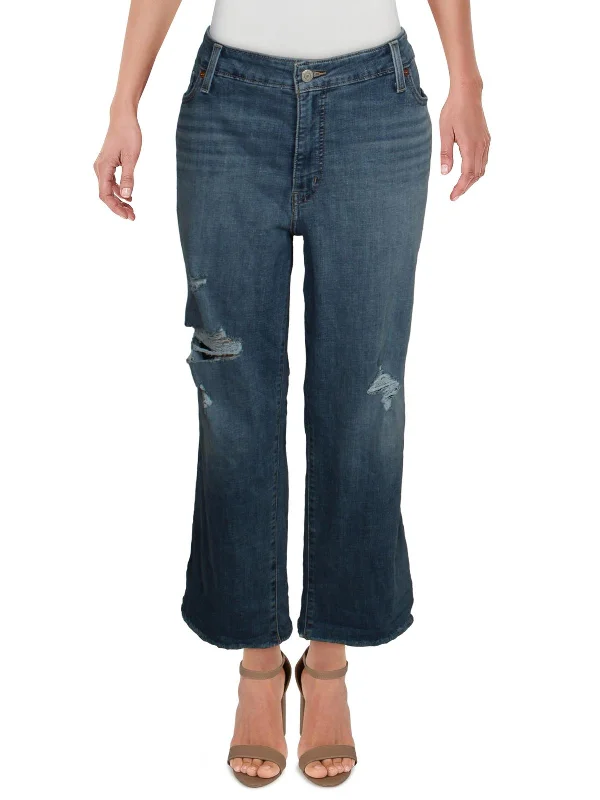 Women's Tailored Outfit Plus Womens Destroyed Tapered Boyfriend Jeans