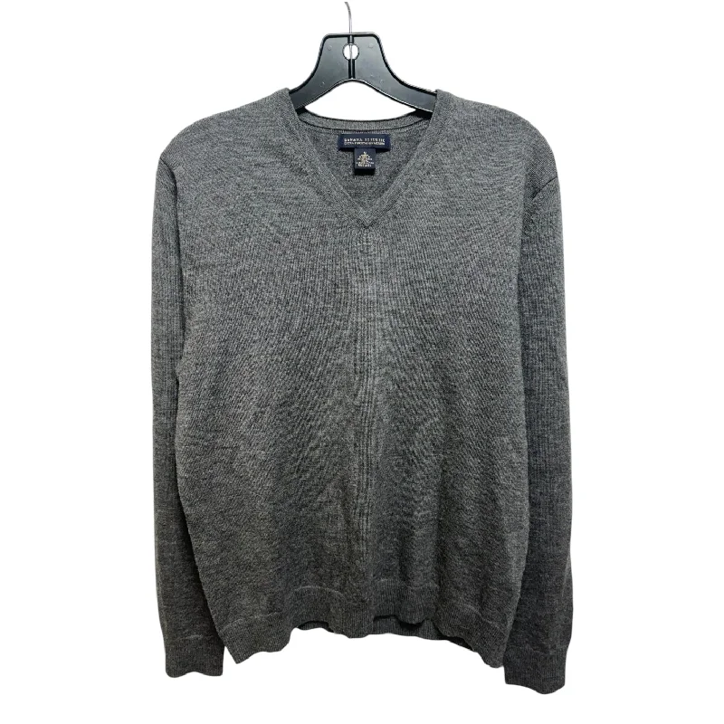 Merino Wool Sweater By Banana Republic In Grey, Size: M