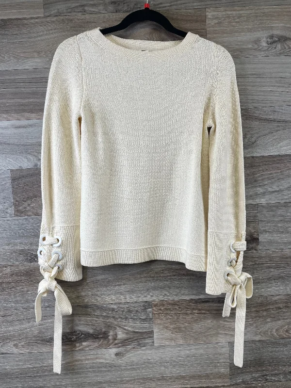 Sweater By Ann Taylor In Ivory, Size: Xs