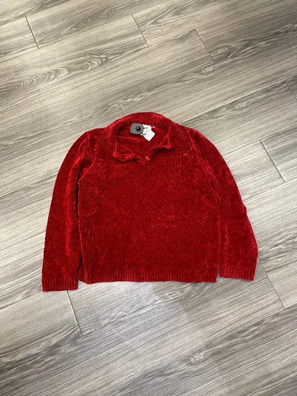 Sweater By Alfred Dunner In Red, Size: S