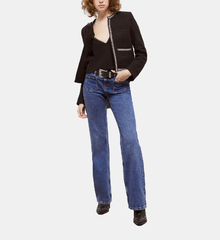 Women's Classic Outfit Blue Flare Jeans