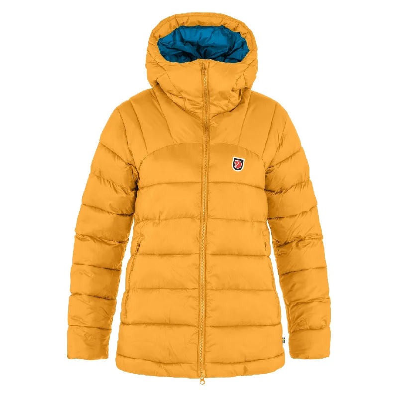 Clothing Woman Fjallraven Womens Expedition Mid Winter Jacket Mustard Yellow / UN Blue