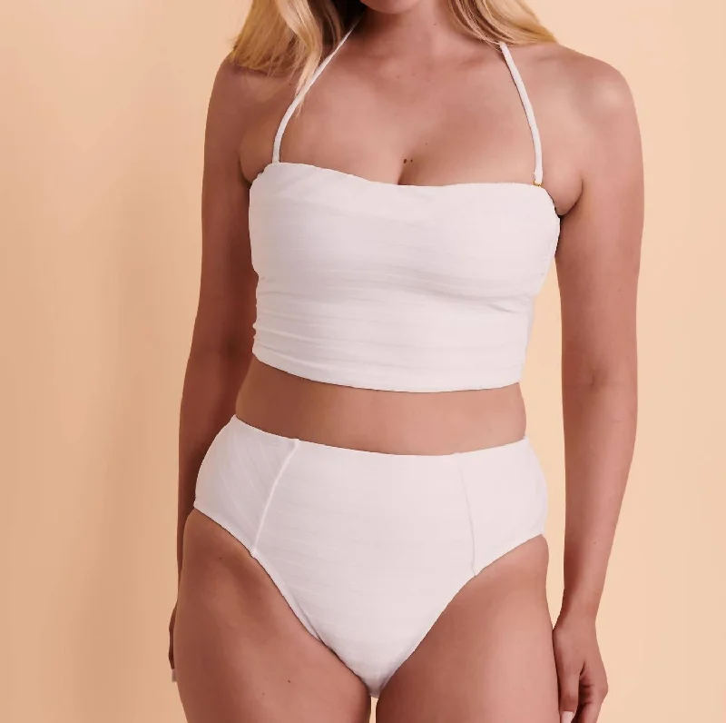 Sale Clothes Online Bandeau Bikini Top In White