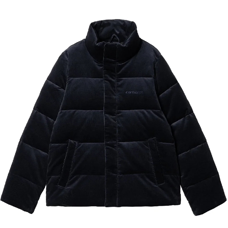 Online Boutiques Clothing Carhartt WIP Womens Layton Jacket Dark Navy / Dark Navy