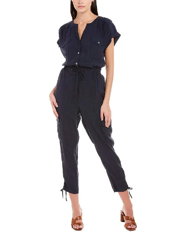 Flash Sales Today Elie Tahari Split Neck Jumpsuit