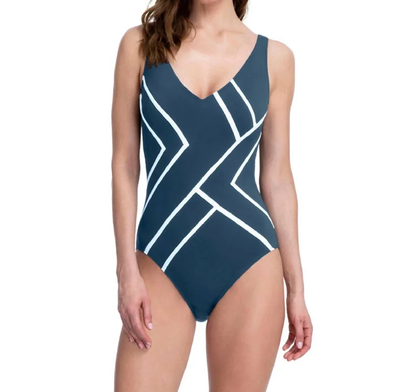 Clothes For Women High Back One Piece Swimsuit In Got Mirage Teal