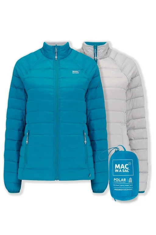 Women's Trendy Outfit Mac In A Sac - Ladies Polar Reversable Down Jacket