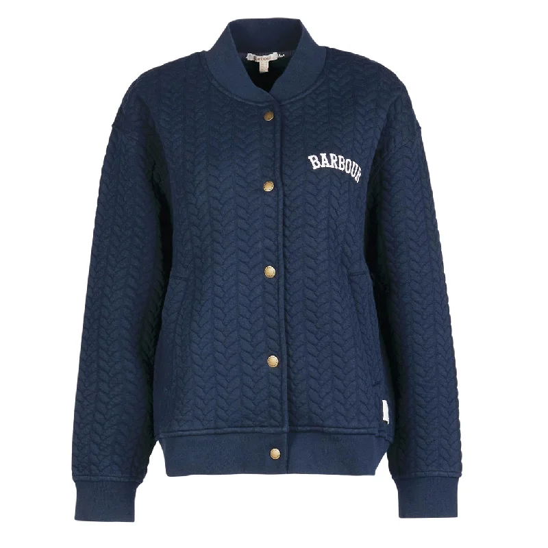 Clothing Sales Barbour Womens Chesil Bomber Jacket Classic Navy