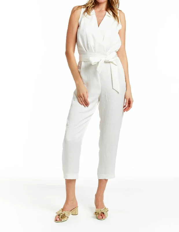 Women's Tailored Outfit Kyra Jumpsuit In White