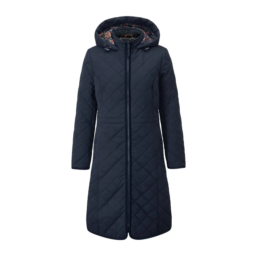 Bold and Elegant Women's Fashion Alan Paine Surrey Ladies Quilted Long Coat