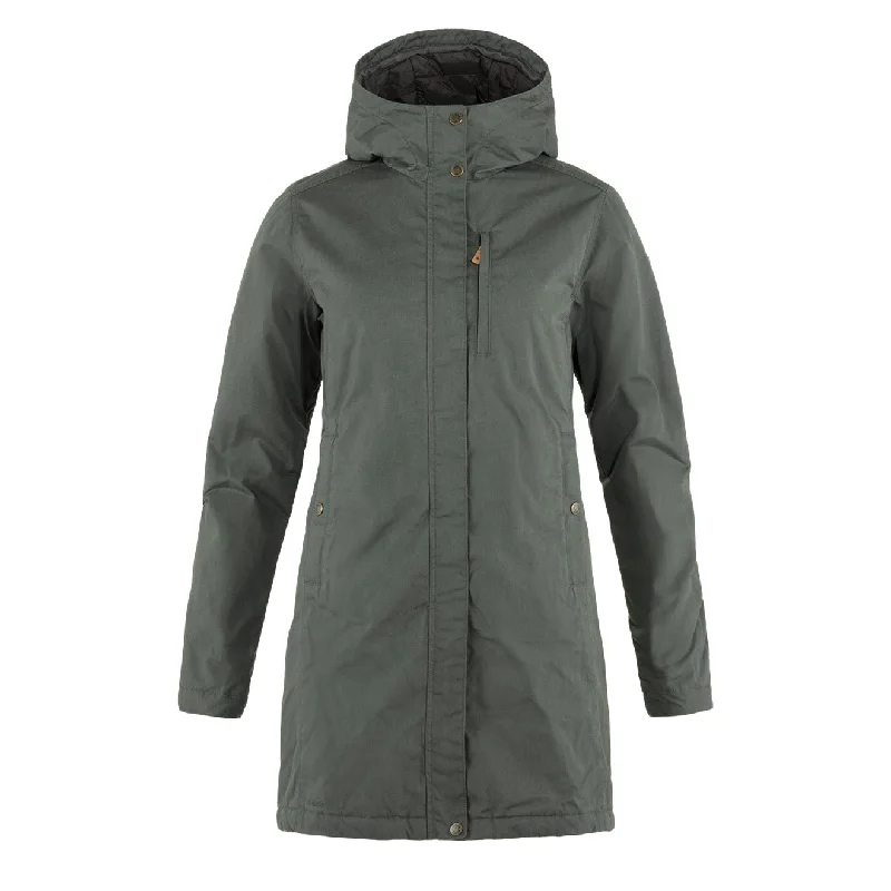 Women's Clothing For Outdoor Events Fjallraven Womens Kiruna Padded Parka Basalt