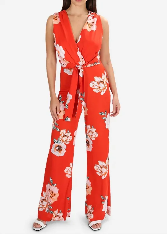 Women's Clothes For Work Events Kimora Jumpsuit In Poppy Floral