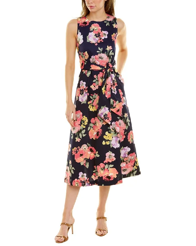 Feminine Dresses for Women in Bold Prints Anne Klein Printed A-Line Dress