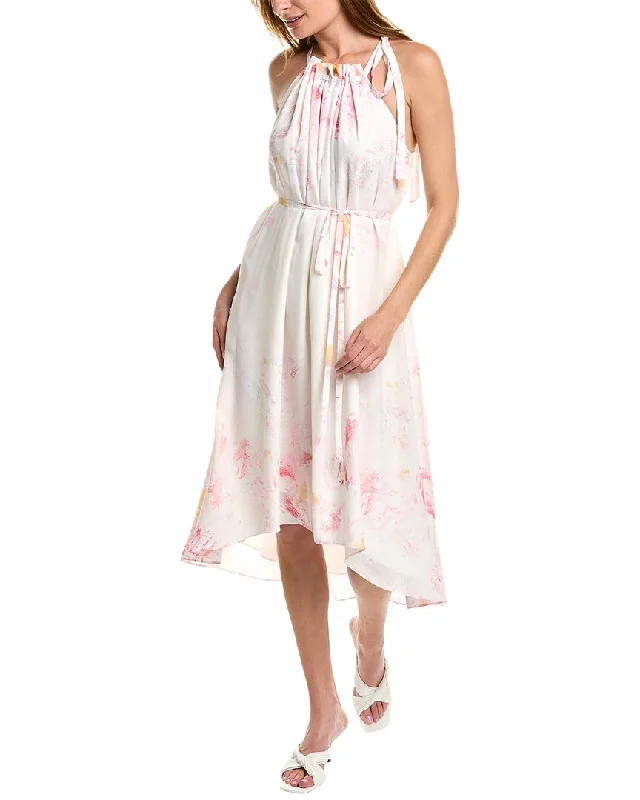 Casual Style for Busy Women BCBGMAXAZRIA Gathered Halter Midi Dress