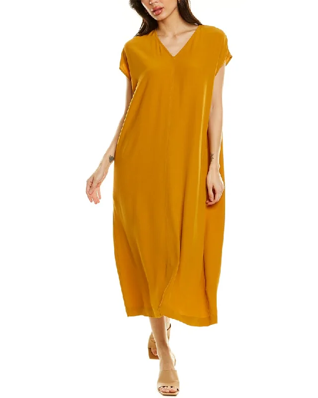 Stylish Dresses for Women EILEEN FISHER V-Neck Maxi Dress