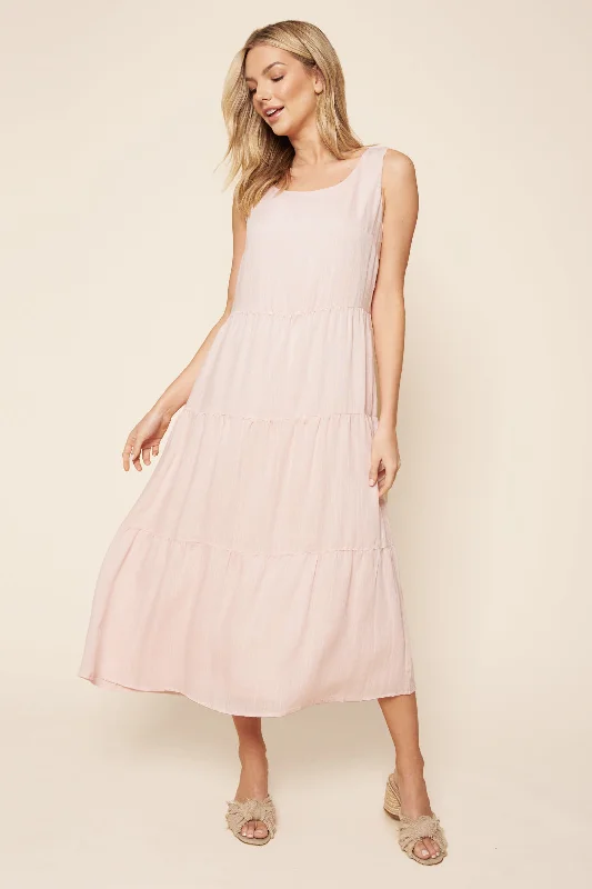 Classic Women's Clothing Styles Paloma Tiered Midi Dress