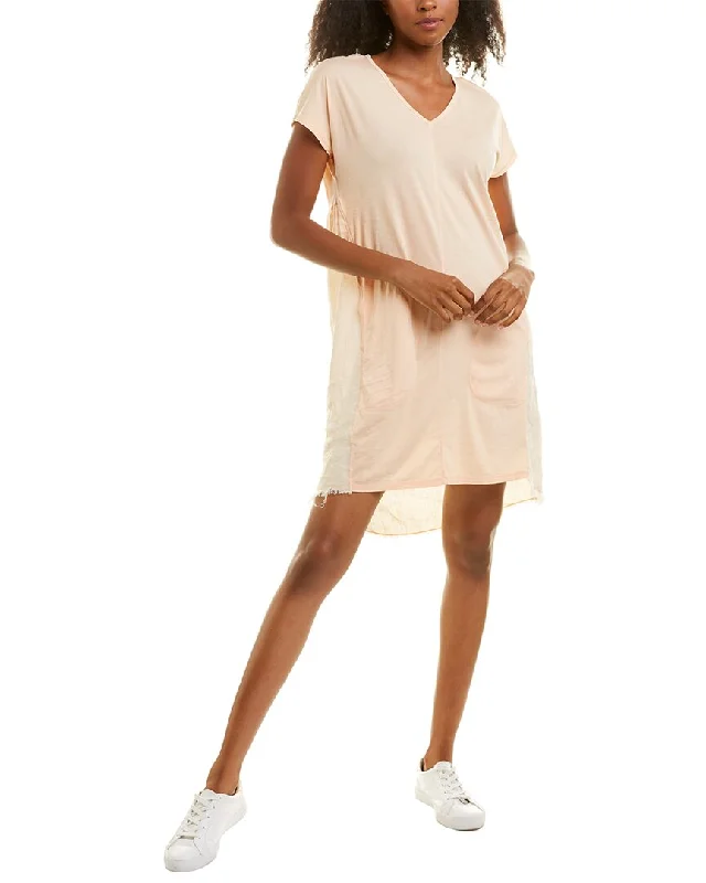 Women's High-Fashion Garments XCVI Glennon V-Neck Linen Panel Dress