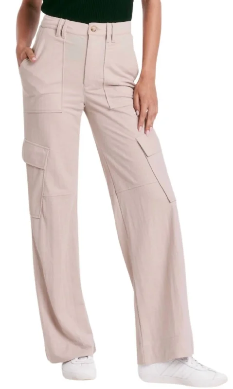 Fashionable Women's Clothing Cairo Cargo Pants In Moonstone