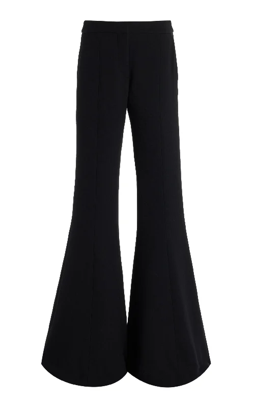 Casual Fashion Trends for Women Desmond Pant in Black Virgin Wool Crepe