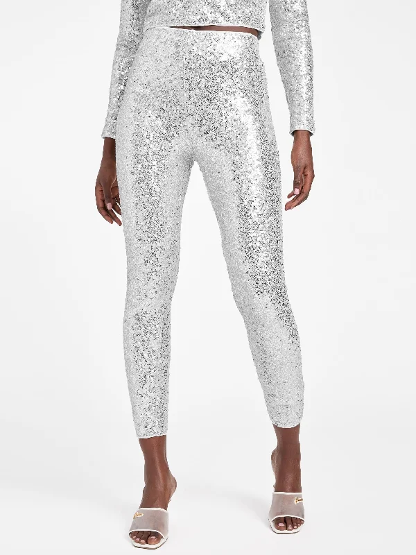 Chic Casual Wardrobe Essentials Hallie Sequin Leggings