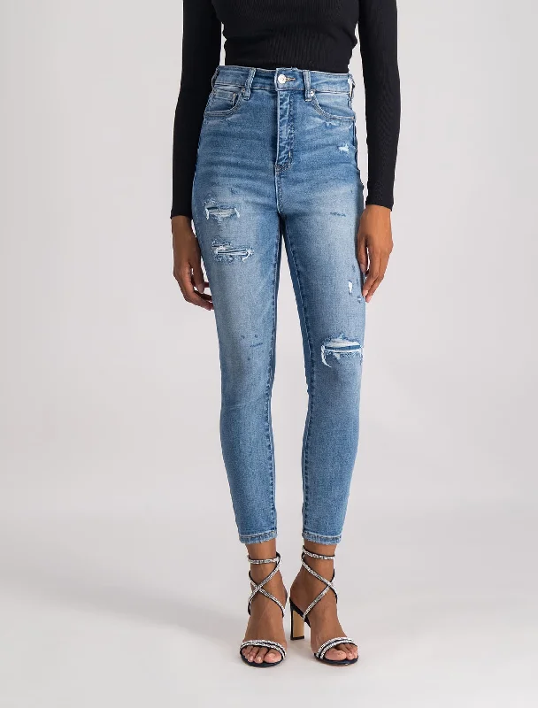 Casual and Comfortable Outfits Mila Cropped High-Rise Skinny Jeans