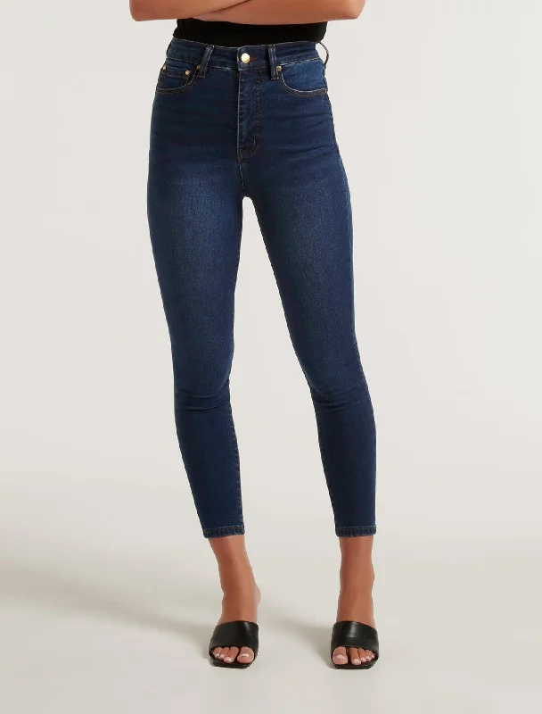 Women's Everyday Attire Mila Cropped High-Rise Skinny Jeans