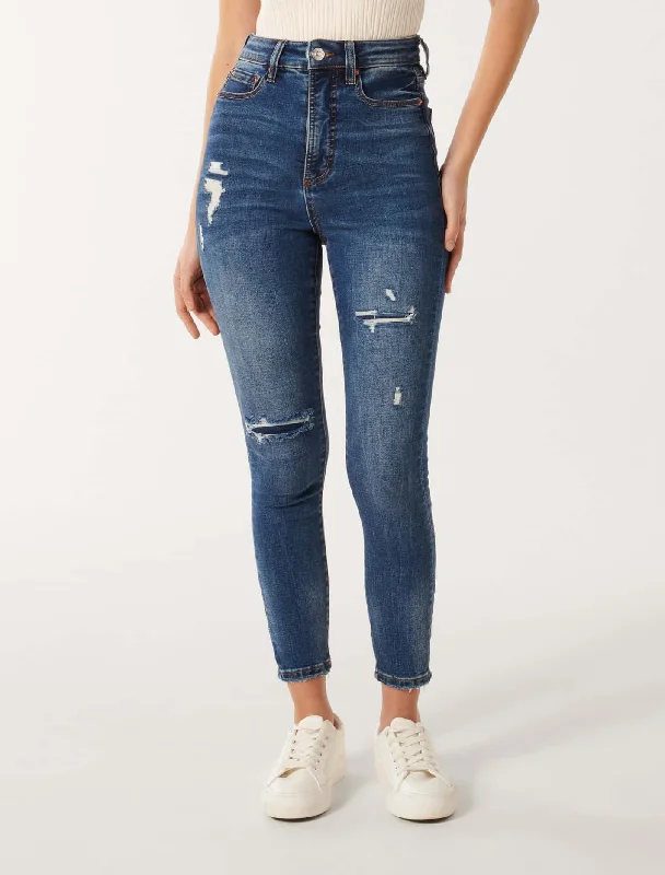 Women's Clothing Brands Mila High-Rise Ankle Skinny Jeans