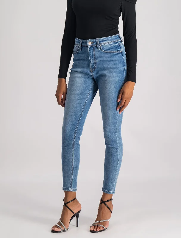 Women's Formal Event Outfit Nala Mid-Rise Skinny Jeans