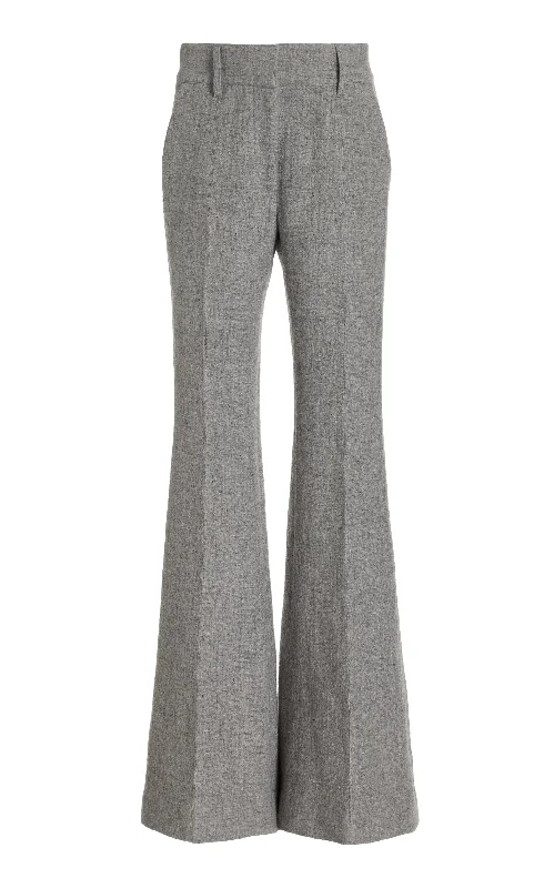 Latest Fashion for Women Rhein Pant in Light Grey Melange Cashmere Linen