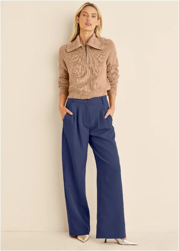 Women's Clothing For Special Occasions Trouser Pants - Navy